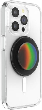PopSockets Phone Grip for MagSafe with Kickstand, Magnetic Stand, Swappable Top, Secure Hold for iPhone MagSafe Cases, Phone & Tablet Grip - Thermocromatic