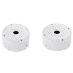 Universal Bullet Security Camera Junction Box Mount Bracket Plastic Rainproof Junction Box Mount Bracket for IP Camera Electric Enclosure, Indoor/Outdoor Wall Cable Junction Base Boxes (2 Pack)