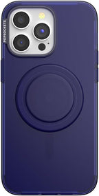 PopSockets iPhone 15 Pro Max Case with Phone Grip and Slide Compatible with MagSafe, Phone Case for iPhone 15 Pro Max, Wireless Charging Compatible - French Navy