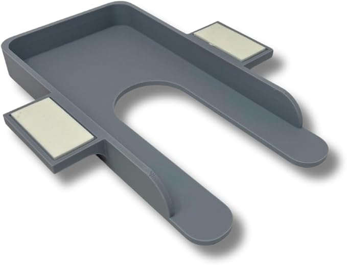 Chatelet Under Desk Phone Holder with Adhesive – Hidden Smartphone Mount for Office or Home Desk – Stick-On Organizer for Focus & Productivity – Fits Most Phones (Gray)
