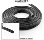 Screen Repair Kit Easy DIY Project 36" x 90" Fiberglass Screen Mesh with Rolling Tool and Screen Retainer Spline Screen Replacement kit for Windows Sliding Doors and Patio Screens (36" x 90", Black)