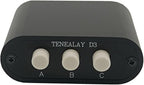 New D3 3(1)-in-1(3)-Out 3.5mm Stereo Audio Switch Source Input Signal switcher selector Splitter Box Mini
