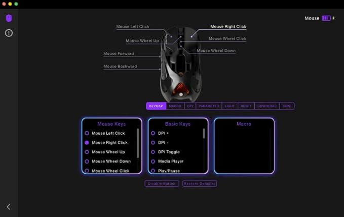 AM Infinity Gaming Wireless Mouse, 49g Metal Ultralight Hollow Design, 30000 DPI PAW3950 Sensor, Dual 8K Polling, Hot-Swappable Battery, DIY RGB Lighting – 2.4G/Bluetooth/Wired Gaming Computer Mouse