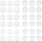 18 Pairs Silicone Ear Tips Replacement Earbud Tips for in- Ear Headphones Ear Covers (Inner Hole from 3.8mm-5.5mm Earphones) Earbud Replacement Tips Ear Bud Rubber Tips S M L