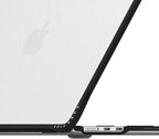 CASETiFY Impact MacBook Air 13.6" (M2-M4) Case [Cushioned Impact Corners/Scratch-Resistant/Anti-Slip Grip] - Clear Black