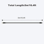 Alvin's Cables Ethernet Cable for Cognex in Sight 8200 8400 Series CCB-84901-2001-05 M12 8 Position X Code to RJ45 16.4ft/5M