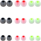 Silicone Earbud Tips Earbuds Replacement Ear Tips Gels Bud for Popular in-Ear Headphones Other Inner Hole from 3.8mm - 5.1mm Earphones 9 Pairs S/M/L