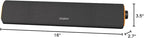 SOULION R50 Bluetooth Computer Speakers, 3.5mm PC Sound Bar for Desktop Monitor, Wired USB Powered & Colorful LED Lights with Switch Button, Surround Sound Soundbar PC Spearkers for Computer