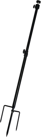 Trail Camera Mount,Height Adjustable (15.7"-28.3") & 360° Rotating Stake,Dual-Mode Base for Soft/Hard Ground Post,Game Cam Stand with 1/4"-20 Thread, Metal pole for Solar Panels,Hunting,Wildlife
