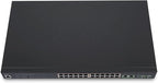 BV-Tech 24-Port Gigabit PoE+ Managed Switch with 2 Ethernet & 2 SFP Uplinks | High-Performance, NDAA Compliant | POE-SW2404G-MG-PLUS