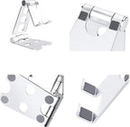 Kado Tablet Stand with Cord Holder Aluminum Alloy, Fully Adjustable Foldable Desktop Phone Stand Holder Compatible with iPad mini/Air/Pro 11/12.9, Galaxy Tablet, Kindle and Display Devices 4"-16''