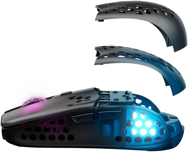 Xtrfy MZ1 Wireless Gaming Mouse Black. Adjustable. Designed by Rocket Jump Ninja