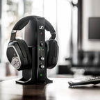 Sennheiser Consumer Audio RS 195 RF Wireless Headphone Systems for TV Listening with Selectable Hearing Boost Preset,Black