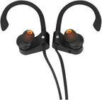 Earbuds Replacement Tips Silicone Earbud Tips Ear Gels Fit for Inner Hole from 3.8mm - 5.1mm Earphones 9 Pairs S/M/L Black-Orange