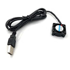 FainWan 2pcs USB 5V DC Fan 2510 Small 2 pin Cooling Cooler Computer 25mm X 10mm (25x25x10)