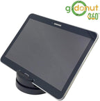 GoDonut – Phone Stand 360 Swivel – Cell Phone Holder + iPad Stand Desk Organizer - Compatible with Tablet, iPhone, Kindle & Most Smartphones – Black