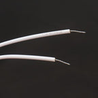2PCS Recessed Wired Security Window Door Contact Sensor, Normally Closed NC, Door Alarm Magnetic Reed Switch with 2 Wire, ABS White, RC-33