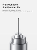 Hagibis SIM Card Tray Removal Tool with Cleaning Brush, 2 in 1 EDC Portable Keychain Eject Pins Reset Needle Opener Cleaning Pen for iPhone Airpods Pro