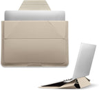 MOFT Laptop Carry Sleeve, 2-in-1 Laptop Bag & Stand for 13" MacBook Air/Pro & Dell/HP/Lenovo/Asus, Stylish Slim Computer Sleeve Bag with Expandable Storage for Computer Accessories, Beach White