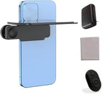 Mirror Effect Lens - Capture Stunning Reflections Instantly, Mirror for Phone to Use Back Camera, Reflection Mirrors for iPhone with Adjustable Hd Glass (Black)
