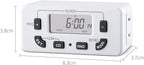 7 Day Programmable Digital Timer Outlet, Indoor Timer with Single Plug-in, Digital Light Timers for Lamp, Fan, Aquarium, 15A 1/2HP, 1 Pack
