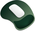 ITNRSIIET Ergonomic Mouse Pad, Cushioned Gel Wrist Rest, Non-Slip Base, Smooth Surface, Cute Multi-Color, 9.5 x 8.2 in, Deep Green Gradient
