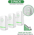 Elon-musk's Electricity Saving Box Stop Watt Stopwatt Energy Saving Device Save Energy Saving Device Energy Saving Power Strip for Home Office US Plug 90v-250v 30kw Rated Green (3PCS)