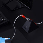 Hotline Games Mouse Bungee Mouse Cord Clip Cord Management System Fixer Holder for Esports FPS Game (3.0 Black)