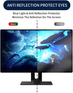 Docooler Computer Privacy Screen Filter, Hanging Screen Filter Compatible Widescreen Computer Monitor with Aspect Ratio 16:9, Anti-Glare Privacy Screen Protector for 20-32 Inch Monitor (Inch Optional)