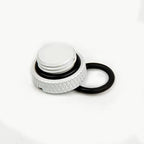 dracaena.io 6 pack G1/4" thread, Thin water Stop Plug Fitting with Coin Slot for Computer water cooling System, durable brass/copper material, White
