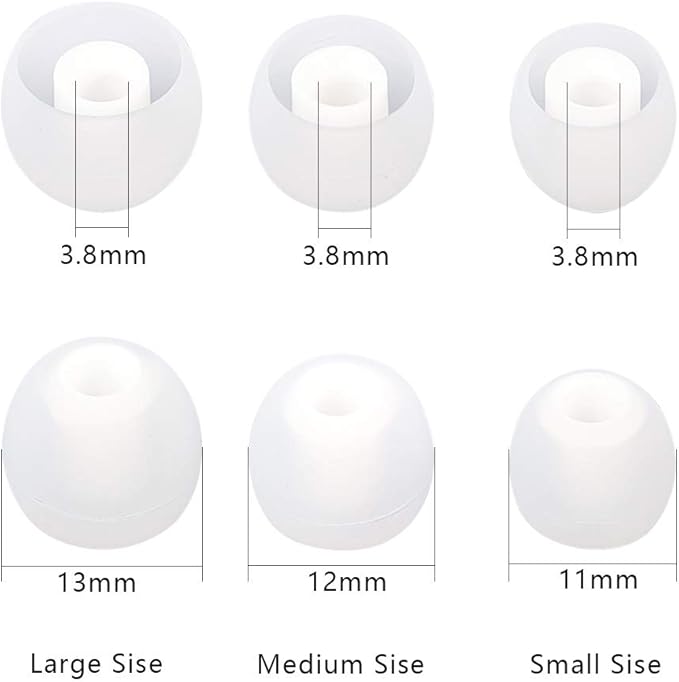 Earbuds Replacement Tips - 9 Pairs SML Eartips Eargels