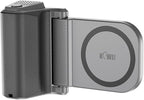 KIWIFOTOS for Magsafe Phone Camera Grip Magnetic Phone Tripod Handle with Bluetooth Remote & Tripod Mount Adapter for iPhone 16 Pro Max Samsung Smartphone Vlog Video Shooting (Gray)