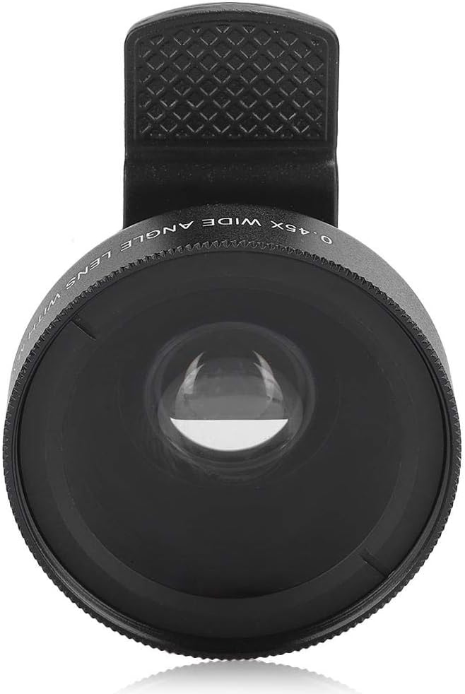 Cell Phone Lens Attachment, 2 in 1 Clip-on Mobile Phone 0.45X Wide Angle + 12.5X Macro Lens HD for Smartphone Close-up Shooting Accessories