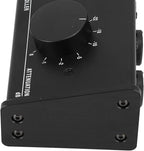Big Knob Passive Monitor Controller, XLR and 3.5mm Interface Large Volume Knob Mute Control Passive Studio Monitor Controller Stereo Monitor Volume Controller