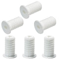6pc Starlink Cable Grommet 3/4" Silicone Anti-Slip Waterproof Wall Hole Pass Through Split Cable Bushings for TV Wire Ethernet Cord, Starlink Cable Routing Kit Accessories,38mm/1.5"Ht, White