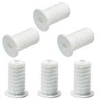 6pc Starlink Cable Grommet 3/4" Silicone Anti-Slip Waterproof Wall Hole Pass Through Split Cable Bushings for TV Wire Ethernet Cord, Starlink Cable Routing Kit Accessories,38mm/1.5"Ht, White