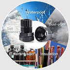 XHF 50 Pcs 3/8" IP68 Strain Relief Nylon Cord Grip Waterproof NPT Cable Glands Adjustable UL Listed and RoHS Compliant(Black)