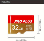 2 Pack TF Card 32GB with Adapter, High Speed Memory Card, UHS-I C10 A1 Memory TF Card for Tablet/Mobile Phone/Camera/Car Audio/Game Console (TF162 Red Gold 32GB)