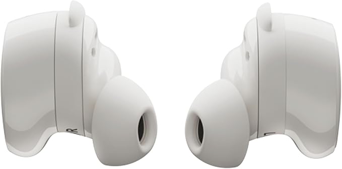 Bose QuietComfort Bluetooth Earbuds, True Wireless Earbuds with Active Noise Cancellation and Mic, Deep Bass, IPX4 Rating, Up to 8.5 Hours of Playtime, White