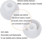 Silicone Ear Tips Replacement Earbud Tips for In-Ear Headphones (Inner Hole 3.8mm-5.5mm) 18 Pairs S M L