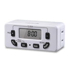 Fosmon 7 Day Digital Timers for Electrical Outlets, Indoor Plug-in Light Timers Switch Programmable, Electric Wall Plug for Lamp, Grow Reptile Lights, Aquarium, 15A/1875W, Grounded