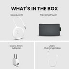 Avantree SoundJet R1 – Airplane Bluetooth Adapter for Headphones & AirPods, aptX Adaptive, Qualcomm Chipset, 20H Battery, Wireless Audio Transmitter for in-Flight Travel Essentials - White