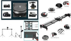 GVM Motorized Camera Slider, 48''/120CM Carbon Fiber Camera Slider with APP Control, Support Video Mode, Time Lapse Photography, Horizontal, Tracking and 120° Panoramic Shooting