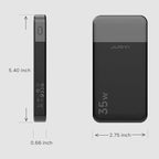 Power Bank Fast Charging 10000mAh 35W Portable Charger Small Battery Pack with PD 3.0 & QC 4.0 Type-C USB-A Input Output Lightweight Phone Charger Compatible for iPhone Samsung iPad
