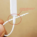 100pcs Reusable Blank Plastic Tags Ties Key Tags 1.45"*2.48" Serrated Tension Sealing Strap with Large Label Plastic Tie Mark Label Waterproof Hang Sign Write on Tag (5 Colors Mixed, 100pcs)