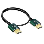 Thin HDMI to HDMI Cable 15FT 2 Pack, Ultra Slim & Flexible HDMI Cord Supports High Speed 4K@60Hz 18gbps 2160p 1080p