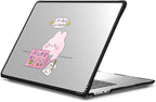 CASETiFY Impact MacBook Air 15" (M2-M4) Case [Cushioned Impact Corners/Scratch-Resistant/Anti-Slip Grip] - I'm Busy - Clear Black