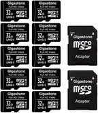 GIGASTONE 32GB 10-Pack Micro SD Card, Full HD Video, Surveillance Security Cam Action Camera Drone, 90MB/s Micro SDHC UHS-I U1 C10 Class 10