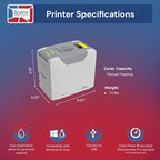 Bodno Seaory S25 Single Sided ID Card Printer & Complete Supplies Package ID Software - Bronze Edition