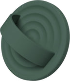 Magnetic Phone Ring Grip Holder, Silicone Finger Loop Grip, Compatible with MasSafe, Back of Phone for iPhone Pro Max/Plus/16/15/15/14/13/12 Series, Alpine Green